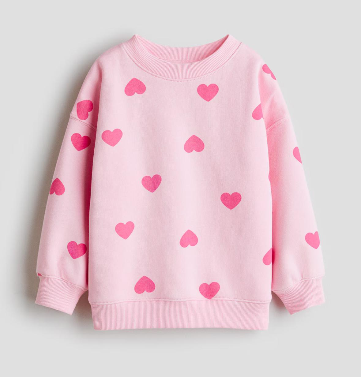 Свитшот детский H&M утепленный 98-104 см Розовый (21450702)