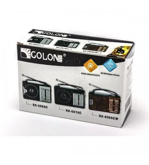 Радіоприймач портативний Golon RX-607 на двох батареях USB/SD - фото 5