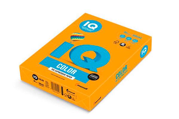 Папір кольоровий IQ Color A4 80г/м2 500 аркушів Мандариновий (MO15/A4/80/IQ)