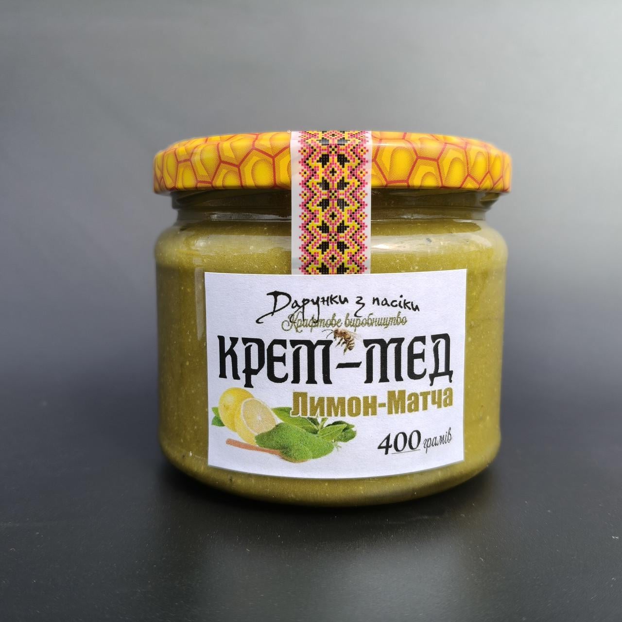 Крем-мед Лимон-Матча 400 г 0,330 л
