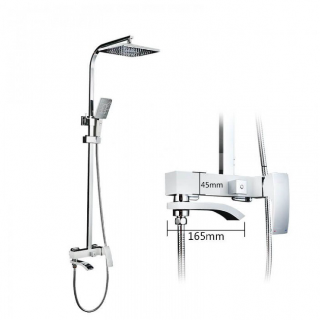 Душова система Gappo Jacob G2407-8 Білий/Хром