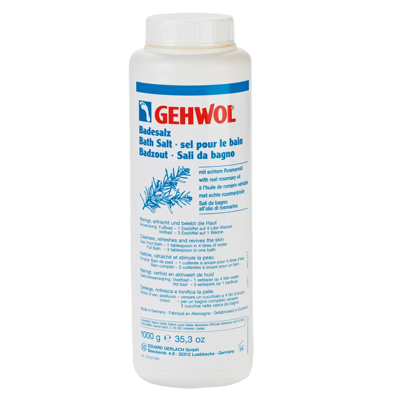 Соль для ванны Gehwol Bath Salt 1000 г Соль для ванны Gehwol Bath Salt 1000 г
