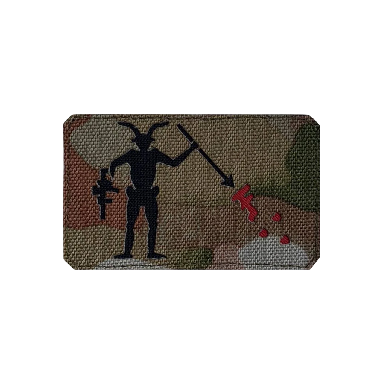 Шеврон на липучке Laser Cut ROP340 Черная Борода Forward Форвард 50х80 мм Мультикам/Чорный (1181)