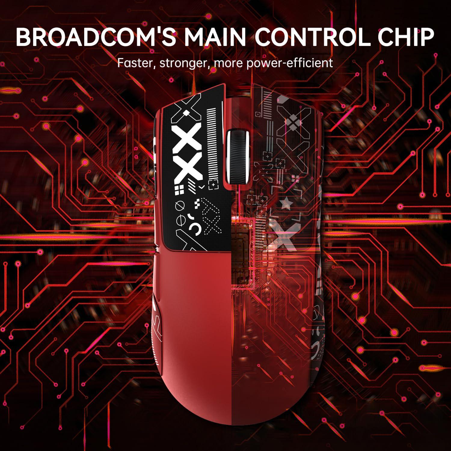 Миша ігрова бездротова attack shark X11 RGB 22K DPI PAW3311 6 кнопок для ПК/Mac Red - фото 9 Миша ігрова бездротова attack shark X11 RGB 22K DPI PAW3311 6 кнопок для ПК/Mac Red - фото 9