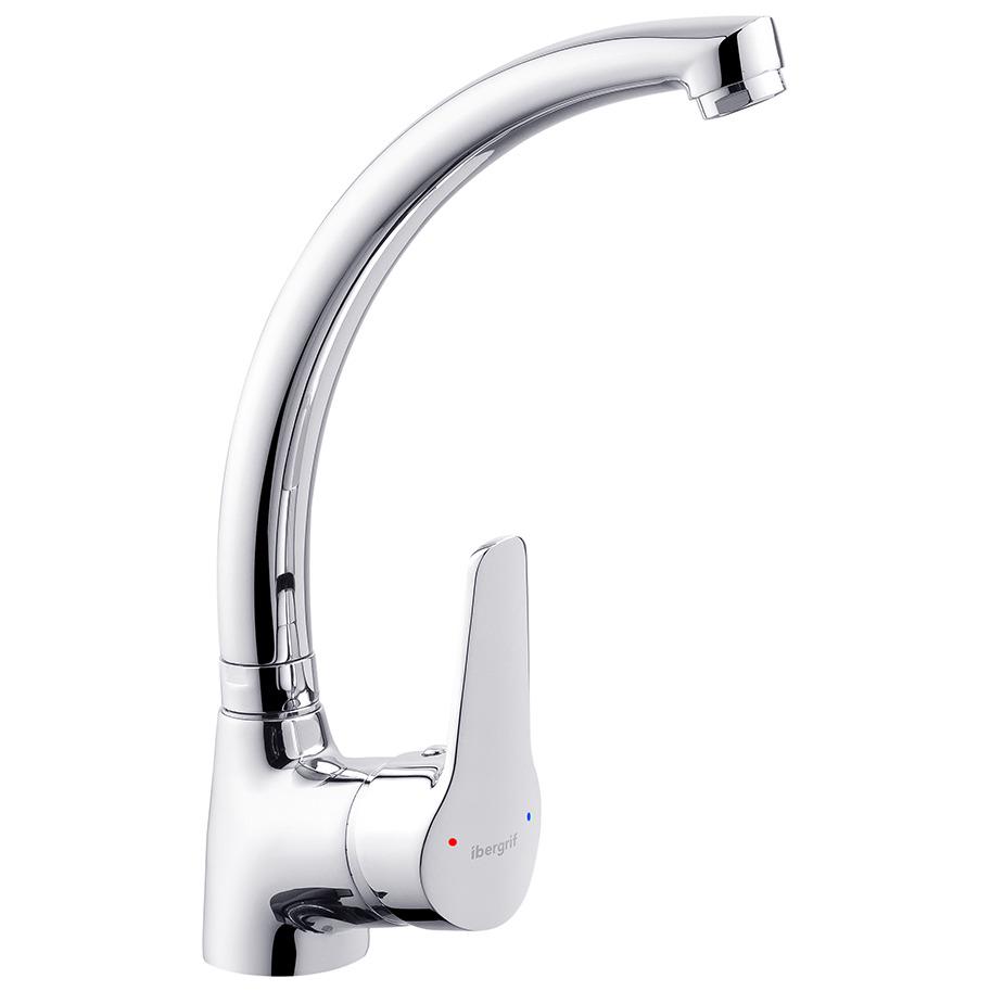 Змішувач для кухні IBERGRIF Roma M14150 CV028506 одноважільний Хром (148307)