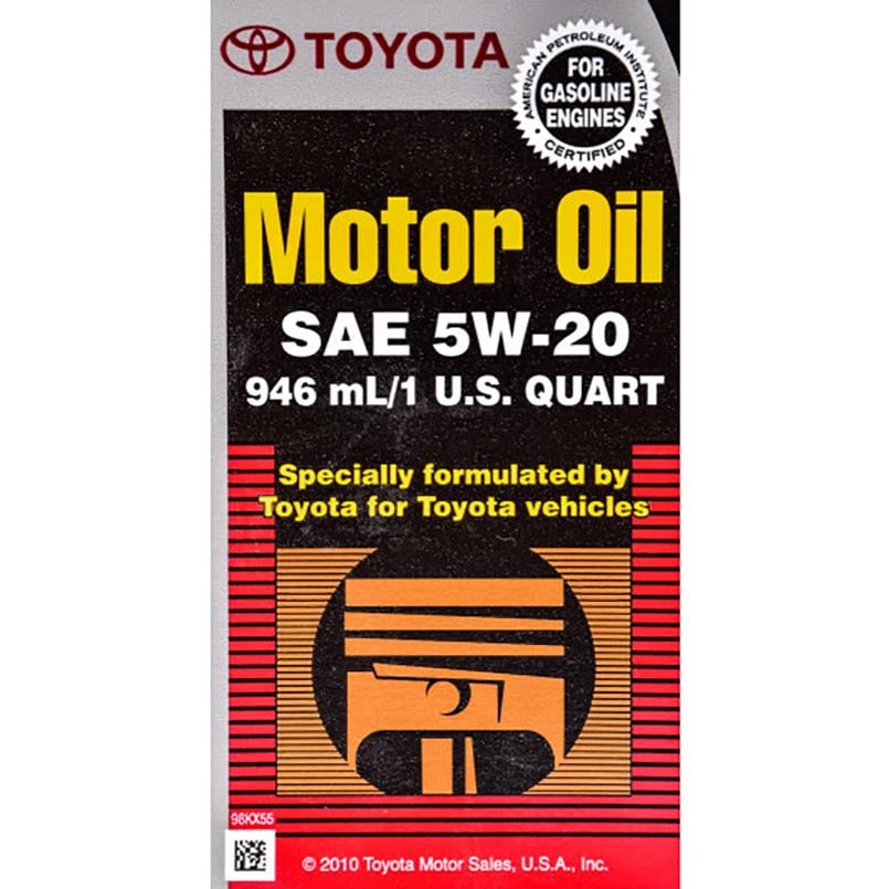 Моторне масло Toyota Motor Oil 5W-20 1qt 946 м л (00279-1QT20) - фото 3