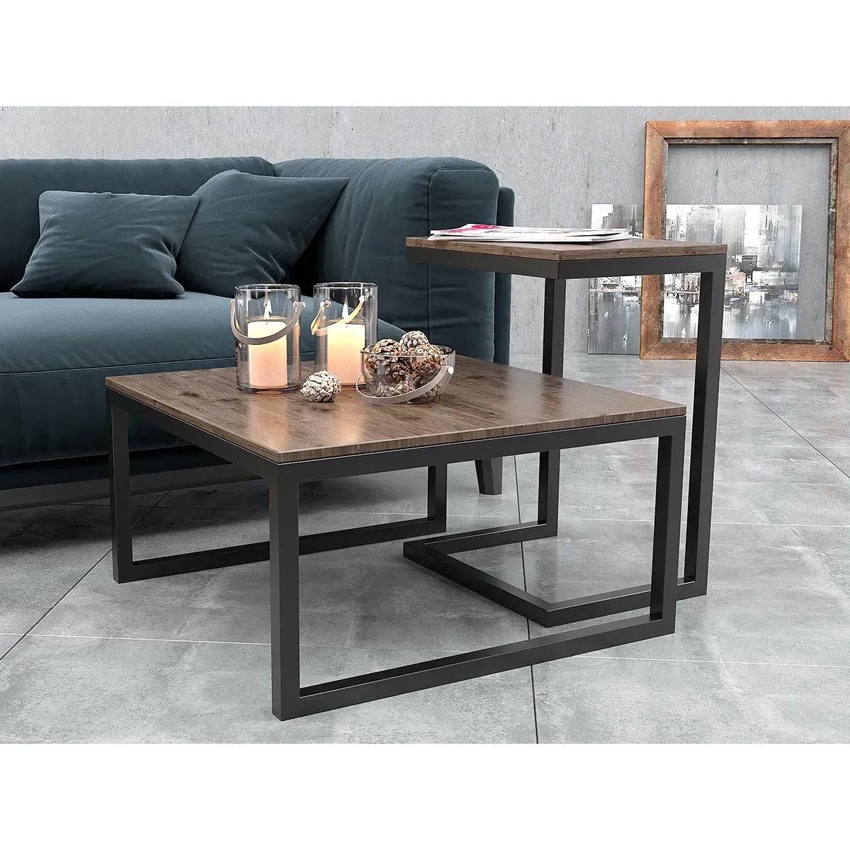 Стол кофейный модульный в стиле ЛОФТ EcoLoft IN-2657 (26498177) Стол кофейный модульный в стиле ЛОФТ EcoLoft IN-2657 (26498177)