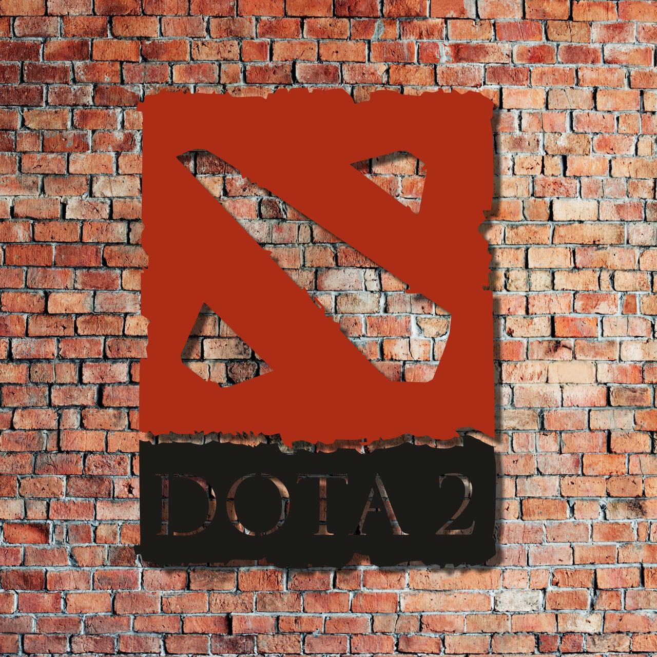 Декор настенный Dota 2 деревянный Декор настенный Dota 2 деревянный