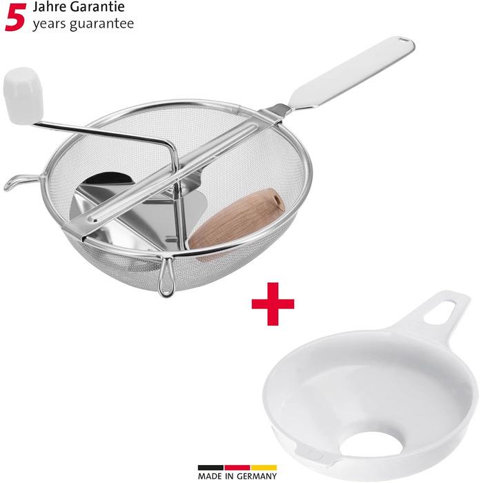 Набір для консервування Westmark сито-перетирач/воронка ABS/дерево/нержавіюча сталь Білий/Сріблястий (119722E6) - фото 8