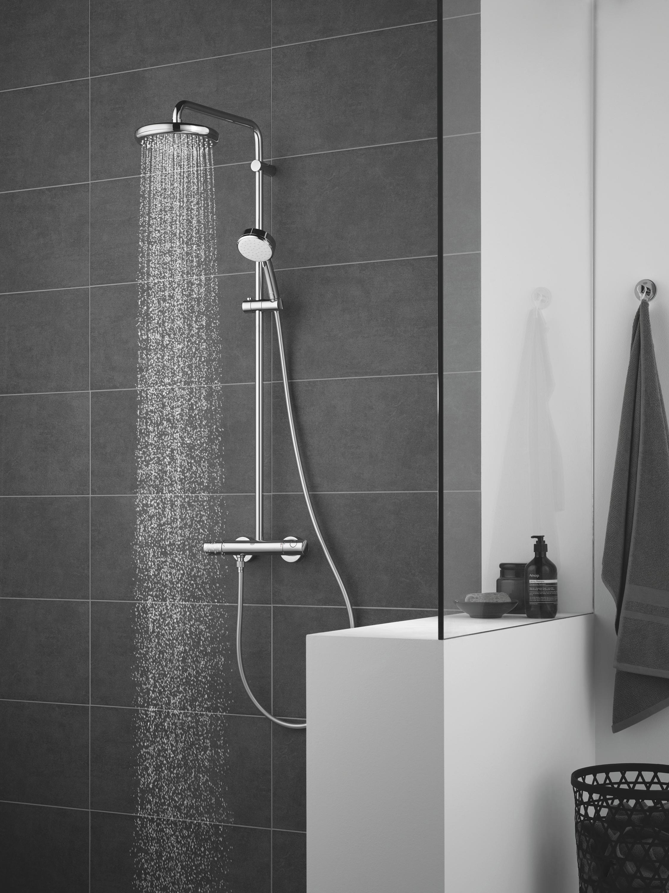 Душевая система с термостатом Grohe Tempesta Cosmopolitan 27922001 Хром (111086) - фото 3