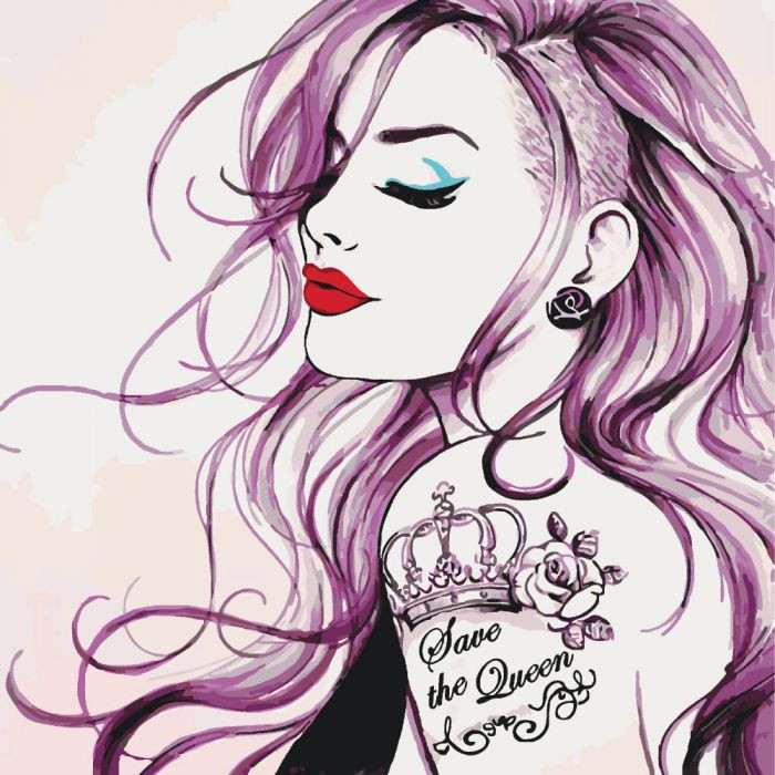 Картина по номерам Save the Queen 40х40 см (KHO2686)