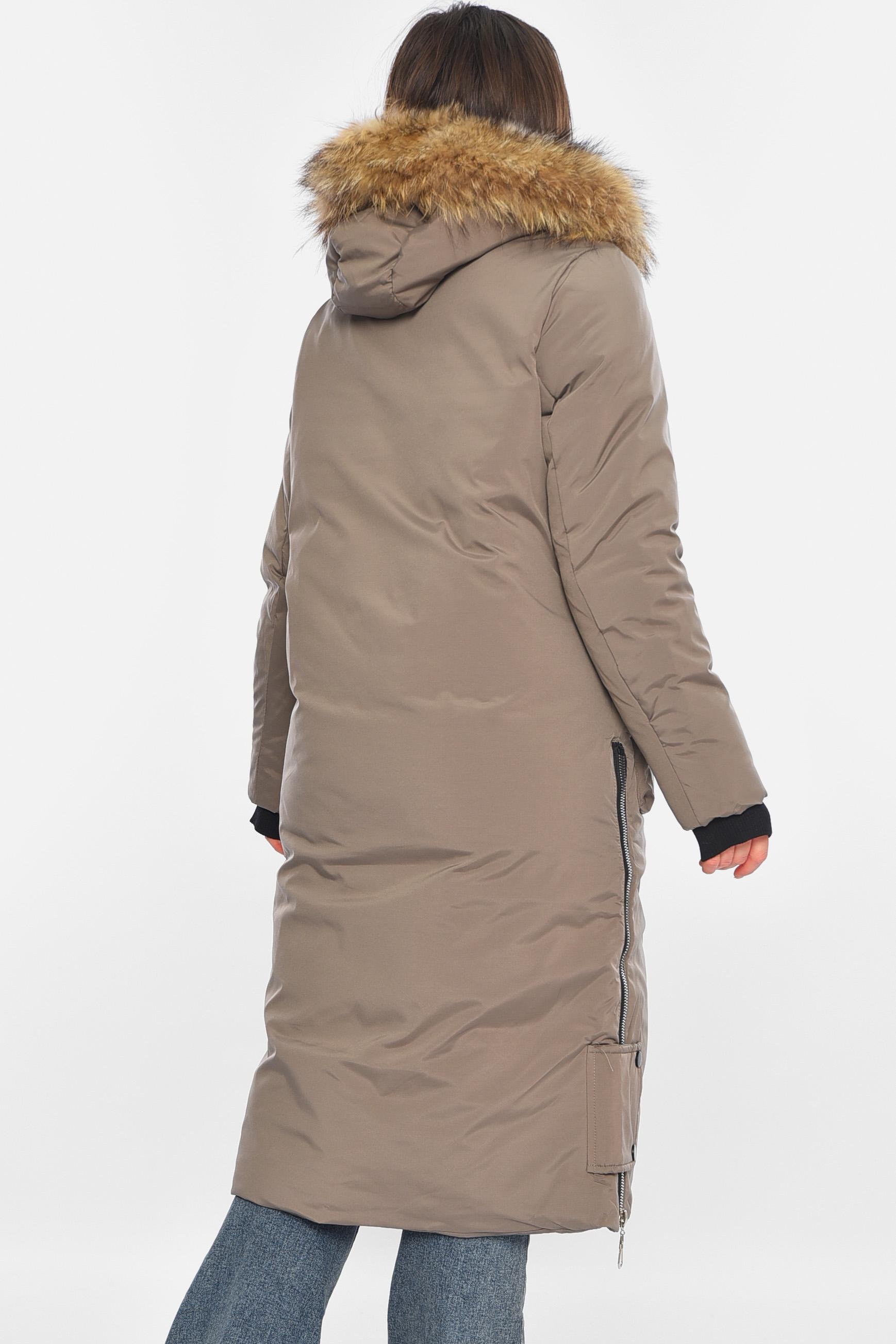 Куртка жіноча подовжена зима L Темно-сірий (196307) - фото 3 Куртка жіноча подовжена зима L Темно-сірий (196307) - фото 3