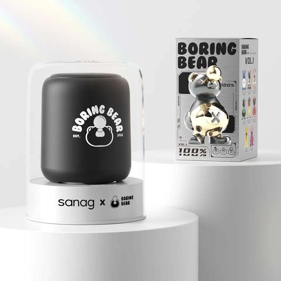 Колонка дитяча Sanag X6S Bluetooth з мікрофоном та іграшкою Чорний (26389416)