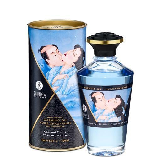 Масло разогревающее Shunga APHRODISIAC WARMING OIL Coconut Thrills 100 мл (SO2499)