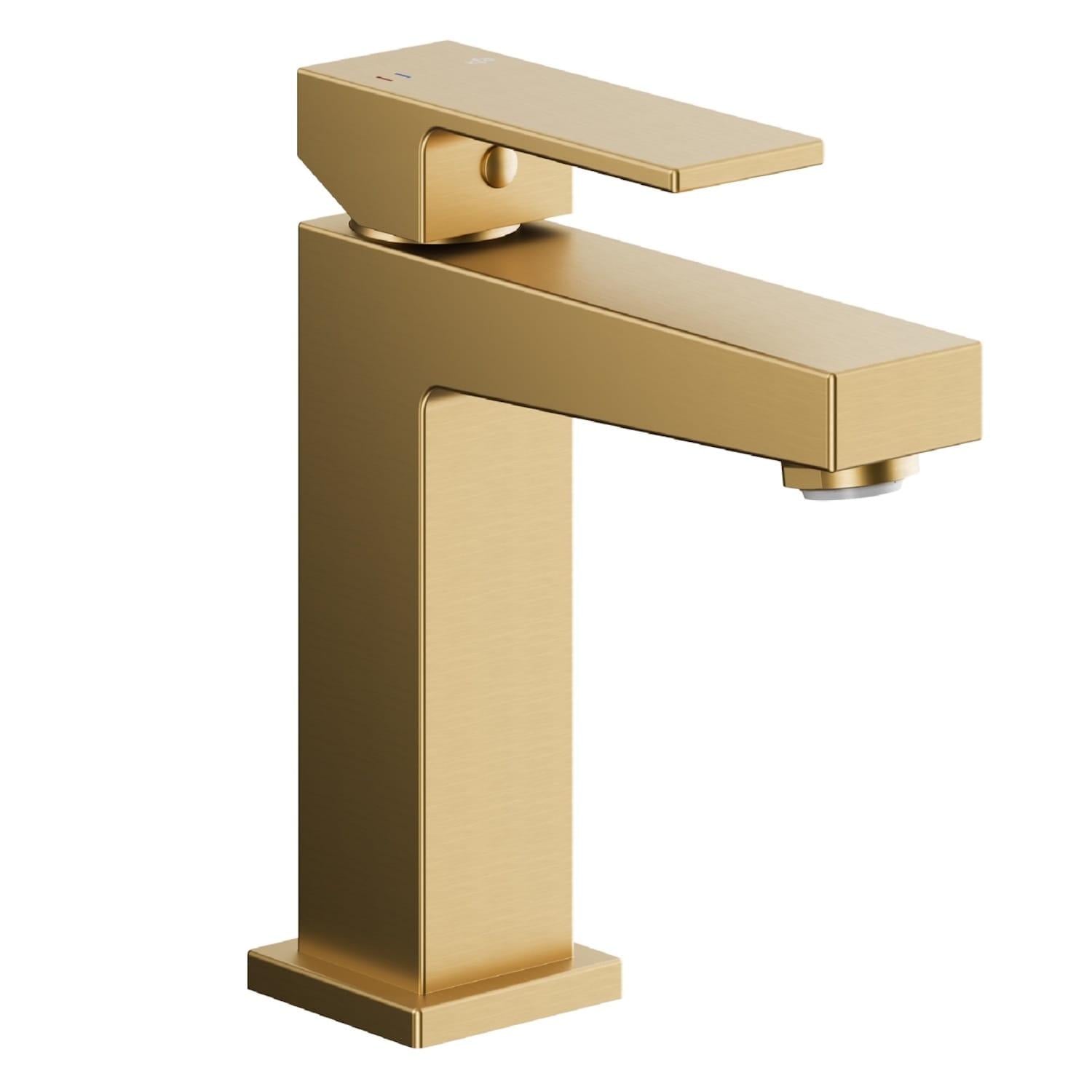 Смеситель для умывальника KFA Armatura Logon однорычажный Золото матовое (5132-815-39)