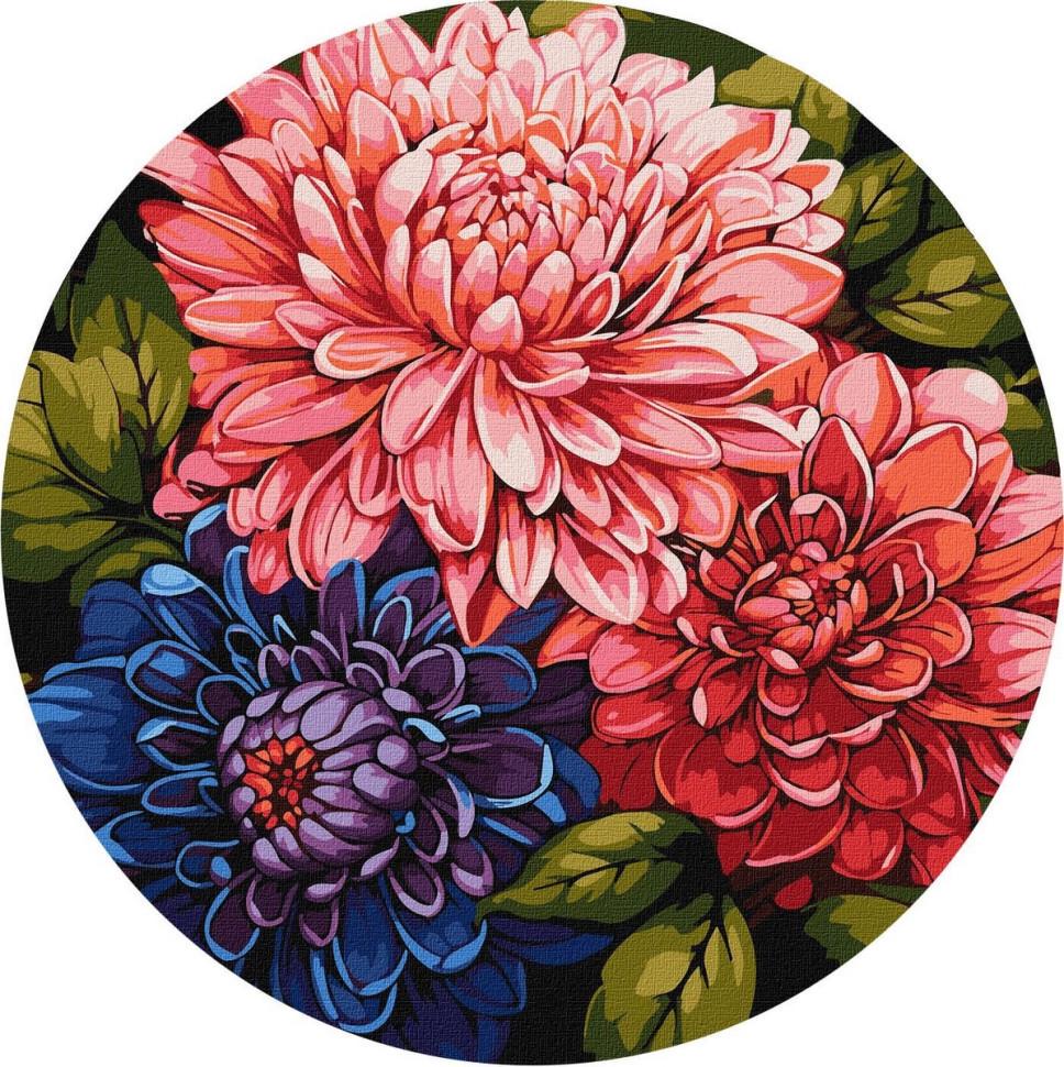 Картина за номерами Ideyka Барвистий букет KHO-R1047 d 39см (RLT36478)