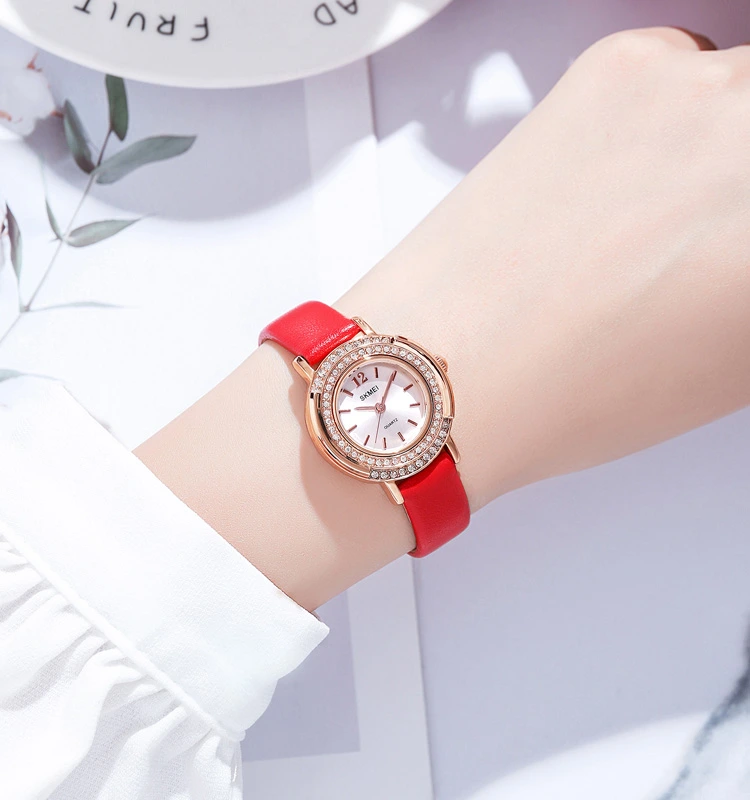 Наручний годинник Skmei 1855RGRD Rose Gold/Red - фото 3