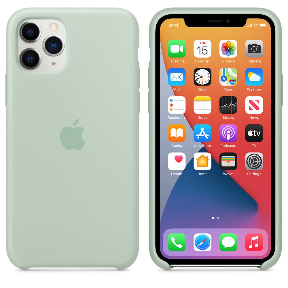 Силіконовий чохол-накладка Apple Silicone Case for iPhone 11 Pro, Beryl (HC) - фото 6