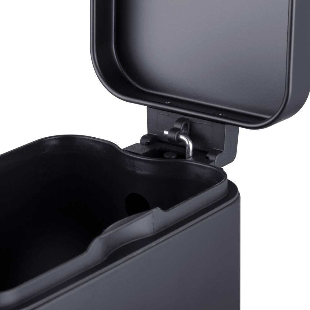 Відро для сміття з плавним закриттям Mixxus Premium Quadro-TC0105 прямокутне 5 л Чорний (MI7061) - фото 3