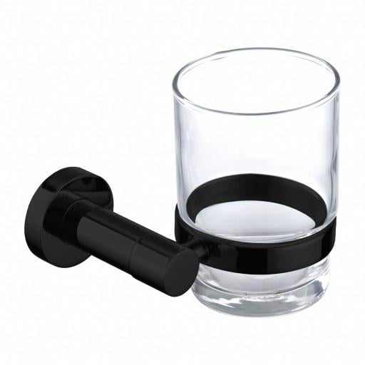 Стакан с держателем Omnires Modern Project Black mat (MP60320BL)