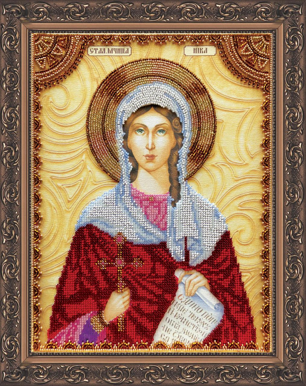 Вышивка бисером на натуральном полотне Праздники Ника 30х23 см (1675740911)