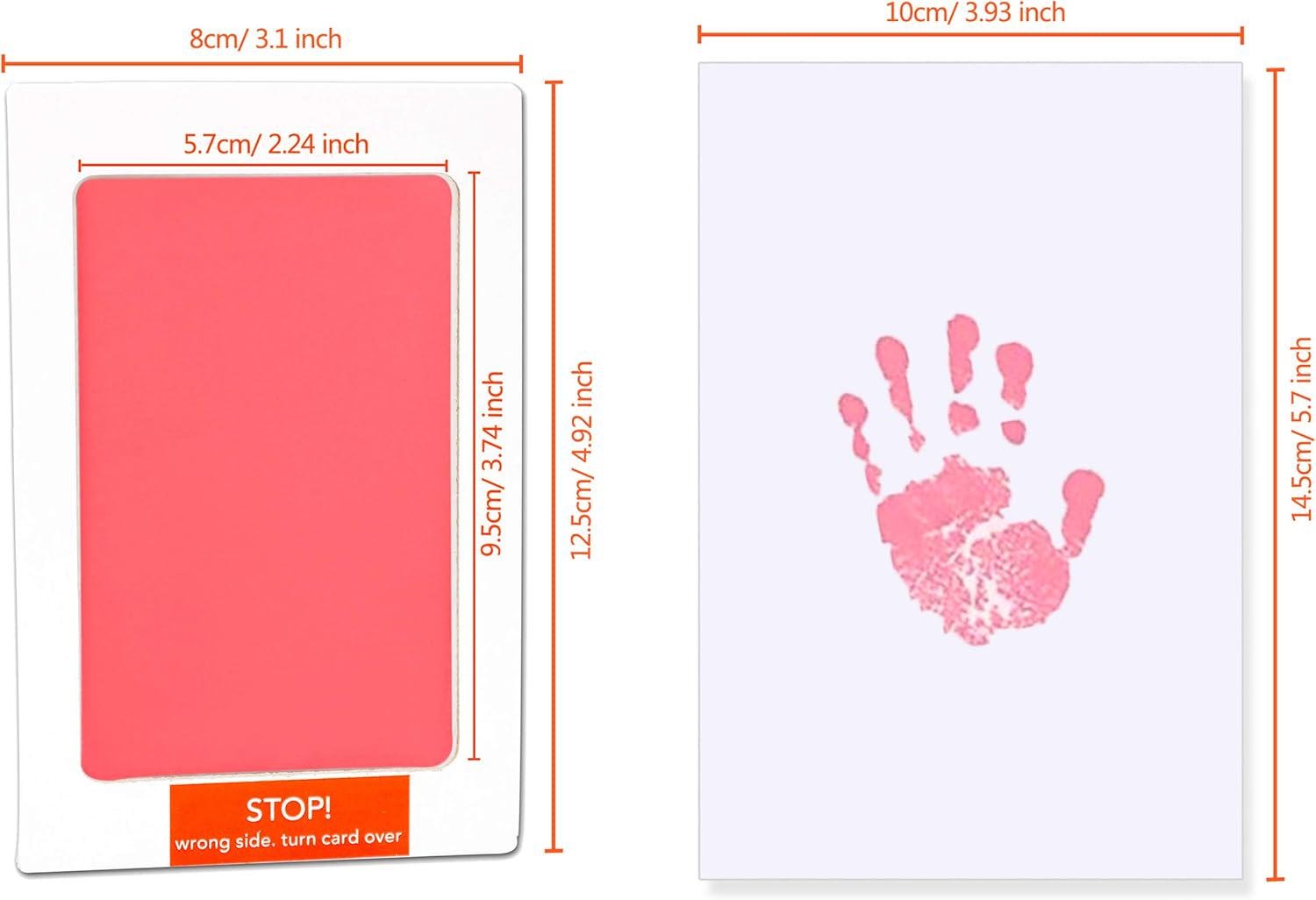 Набор для создания отпечатков детских ручек и ножек Розовый - фото 10 Набор для создания отпечатков детских ручек и ножек Розовый - фото 10