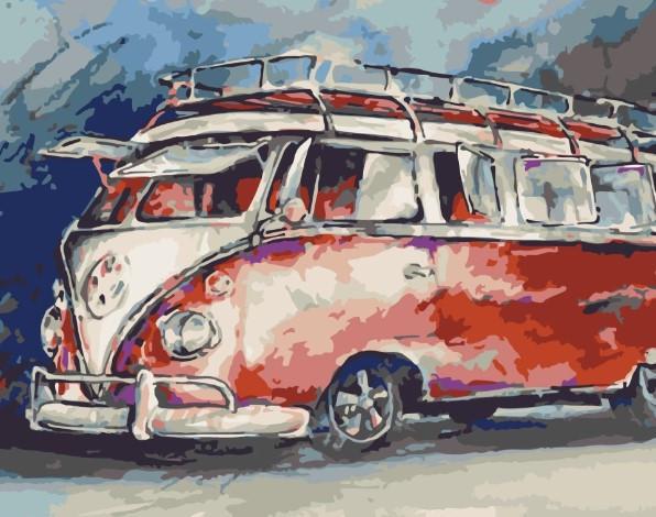 Картина по номерам ART CRAFT ЛЕГЕНДАРНОЕ АВТО 40х50 см