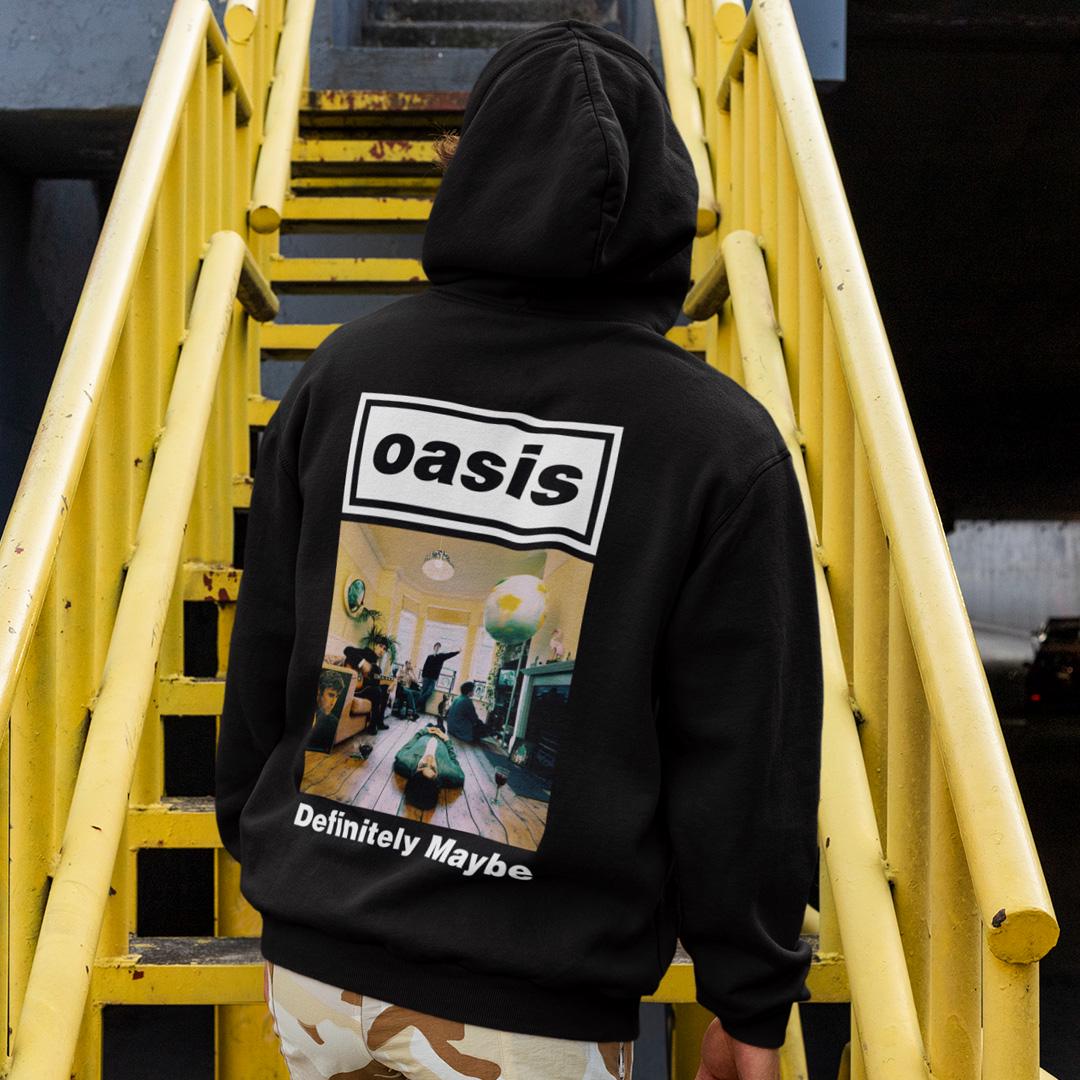 ᐉ Худи унисекс флисовый Oasis Definitely Maybe 1994 2XL Черный