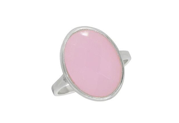 Серебряное кольцо с розовым кварцем (174) Серебряное кольцо с розовым кварцем (174)