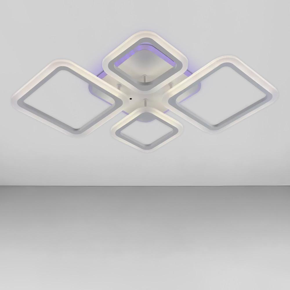 Люстра потолочная LED Light House SRS-18451/2+2 WH RGB 88W+8W Белый