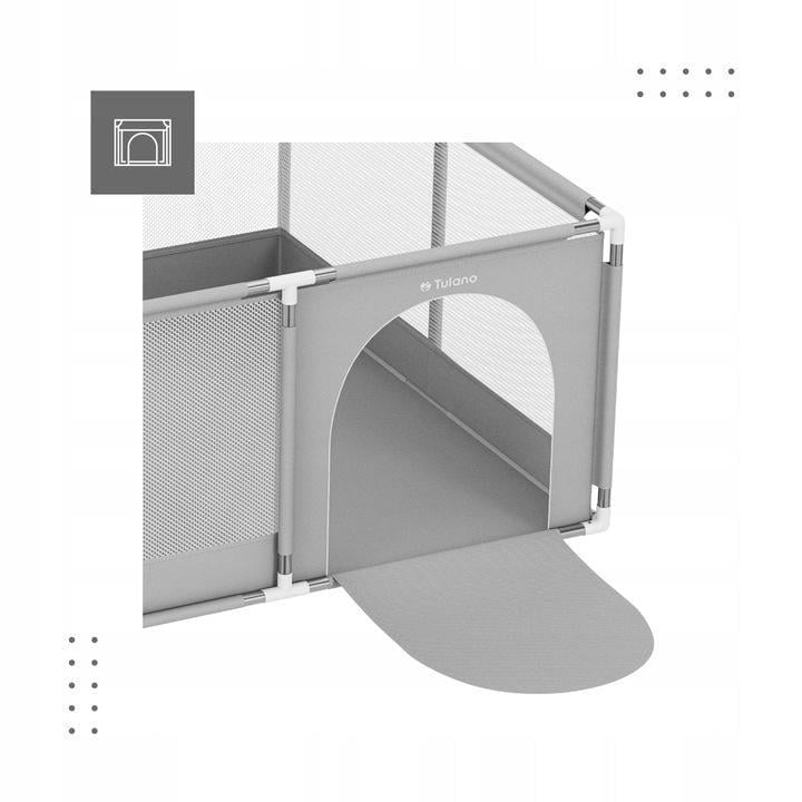 Манеж детский Tulano Cozy 20 130х65 см Серый (5903796014181) - фото 3 Манеж детский Tulano Cozy 20 130х65 см Серый (5903796014181) - фото 3