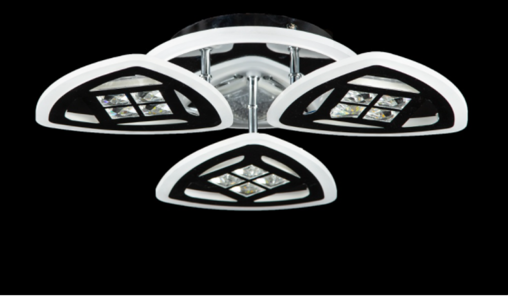 Светодиодная люстра LK29023A/3/1 LED CR Белый/Хром (AN000834)