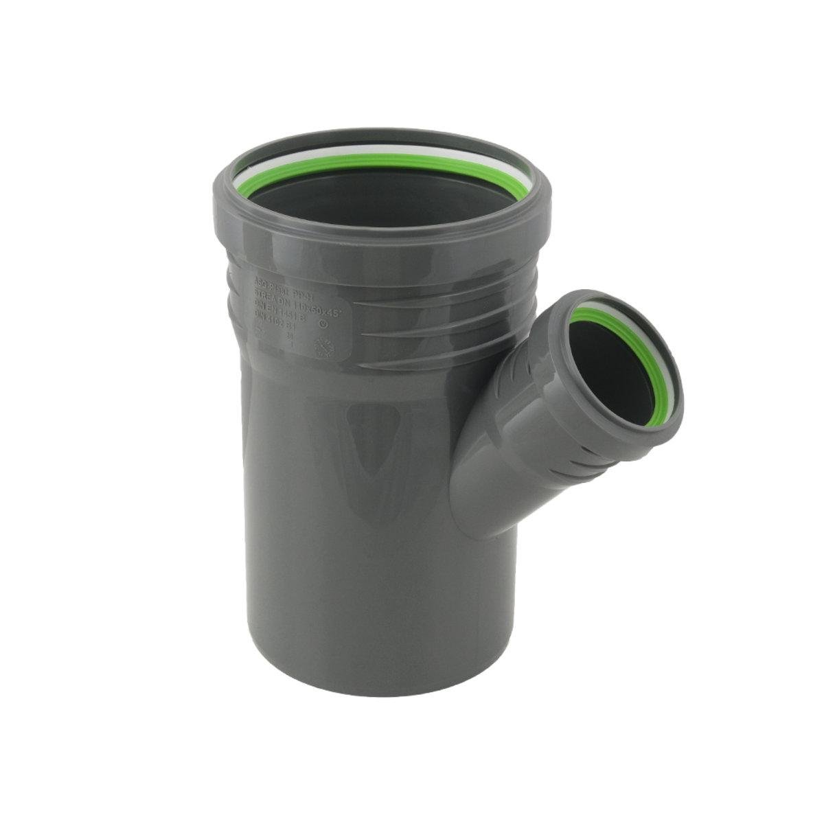 Тройник внутренний ASG HTR Ф110х50 мм X45° (SW-78870)