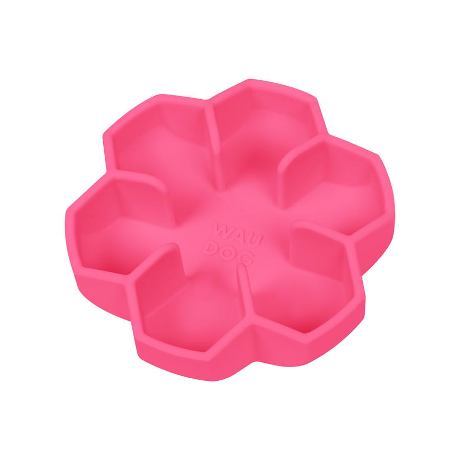 Миска силиконовая Waudog для медленного кормления кошек собак 450 мл Pink (23537) - фото 3 Миска силиконовая Waudog для медленного кормления кошек собак 450 мл Pink (23537) - фото 3