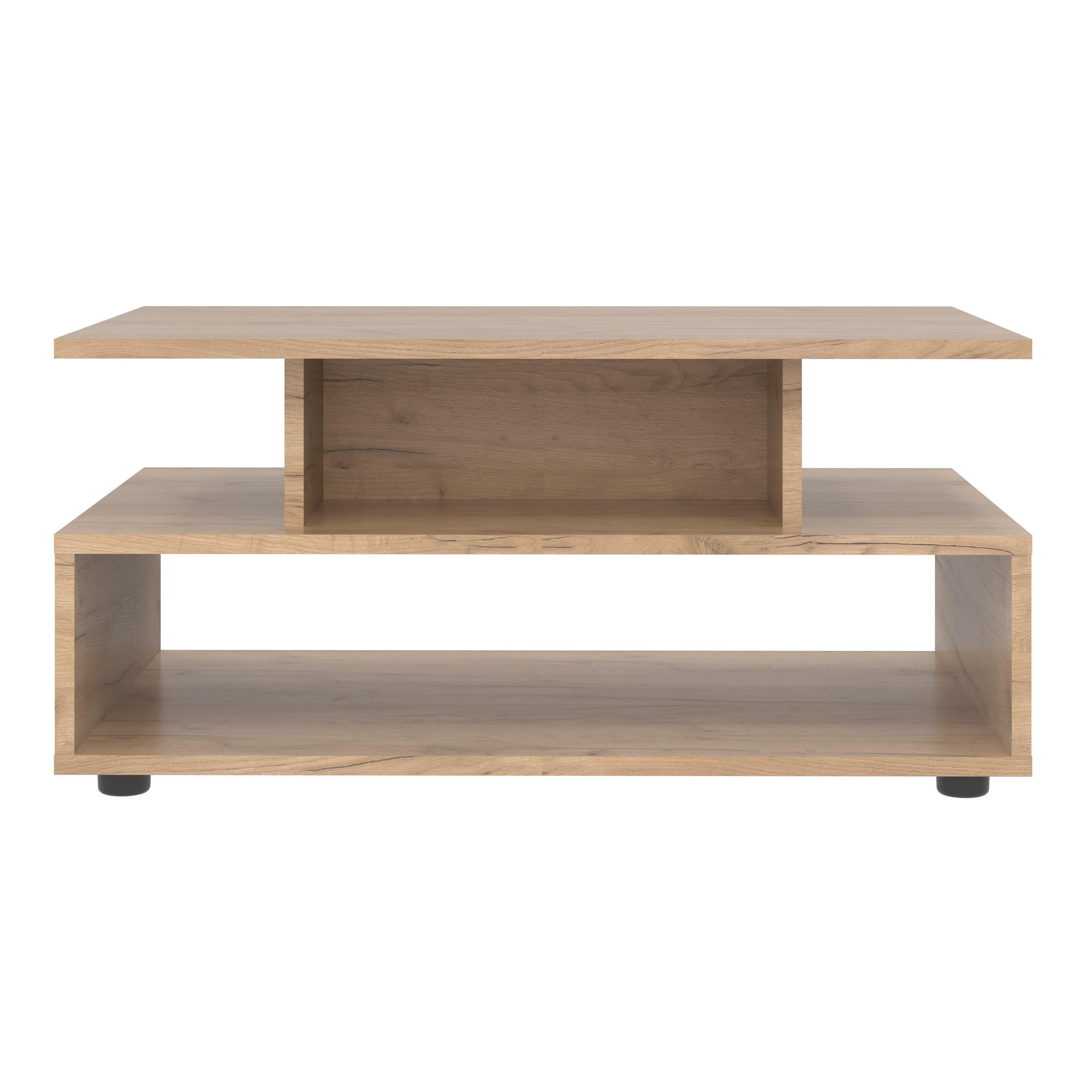 Стол журнальный MEBLIBUD AMANDA с полкой 80х50х38,7 см Дуб крафт золотой - фото 2 Стол журнальный MEBLIBUD AMANDA с полкой 80х50х38,7 см Дуб крафт золотой - фото 2