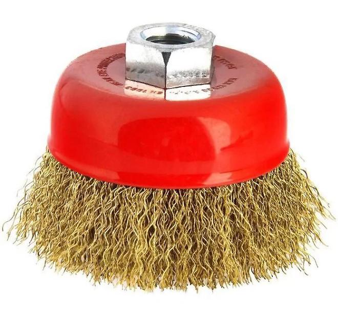Чашкова дротяна щітка Vago 100 мм М14 з гофрованим дротом (20675)