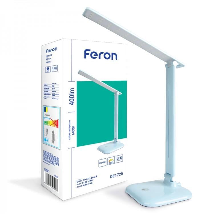 Настільний LED-світильник Feron DE1725 9W 30LED Блакитний (27813336)