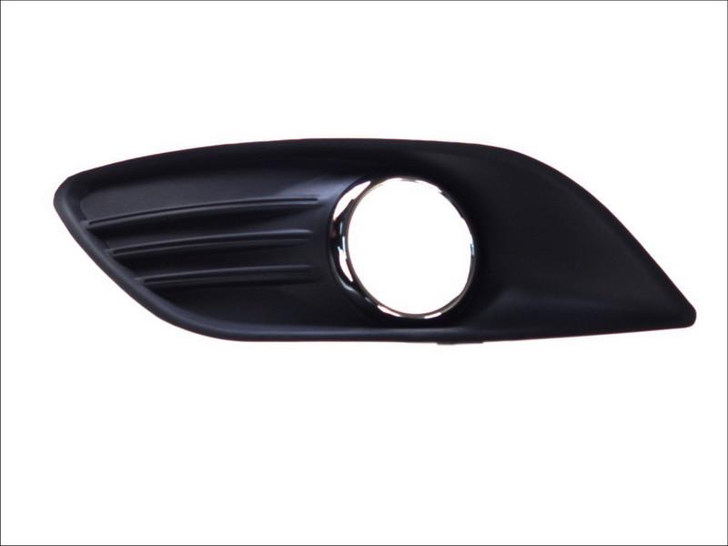 Решетка бампера AVTM Ford Focus 08-10 левая с отверстиями для противотуманок с хром. молдингом 2809 993