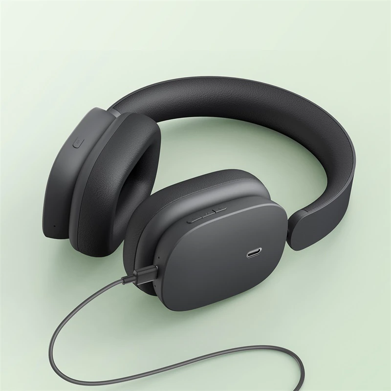 Наушники Baseus Bowie H1 Noise-Cancelling Wireless Headphones Gray (NGTW230013) - фото 4