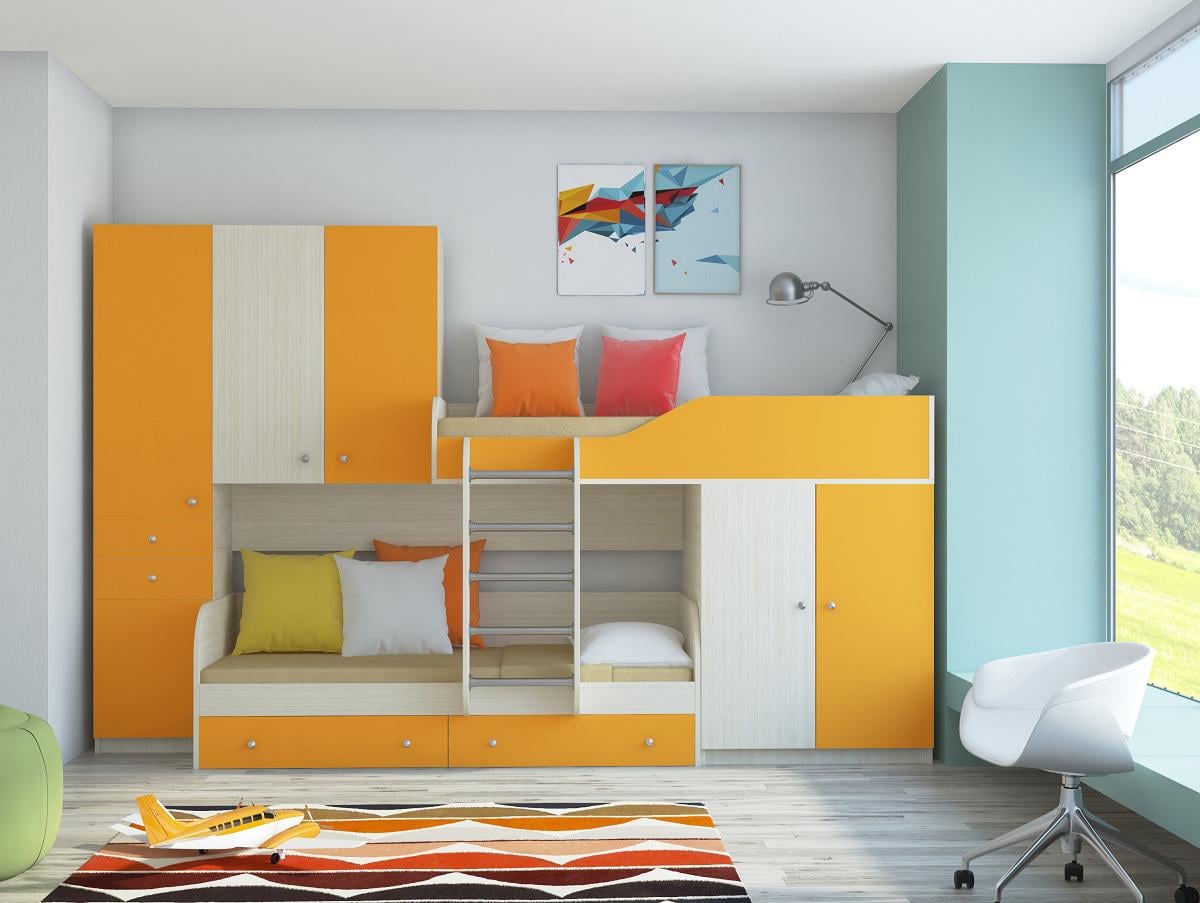 Кровать двухъярусная Fmebel Брайтон