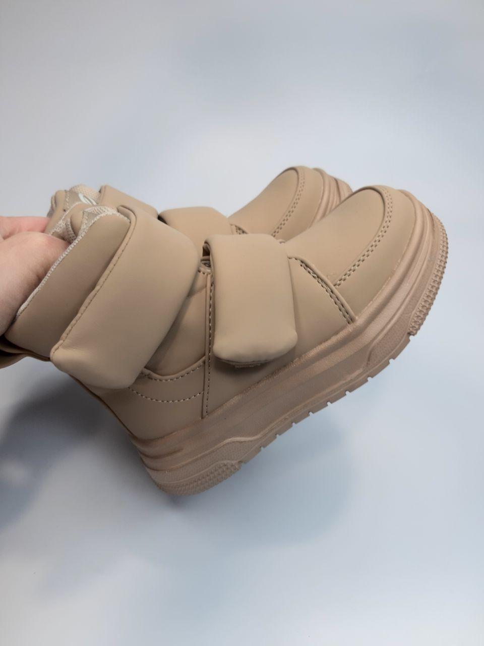 Ботинки Clibee для девочки р. 28 17,5 см Бежевый (523 beige) - фото 2 Ботинки Clibee для девочки р. 28 17,5 см Бежевый (523 beige) - фото 2