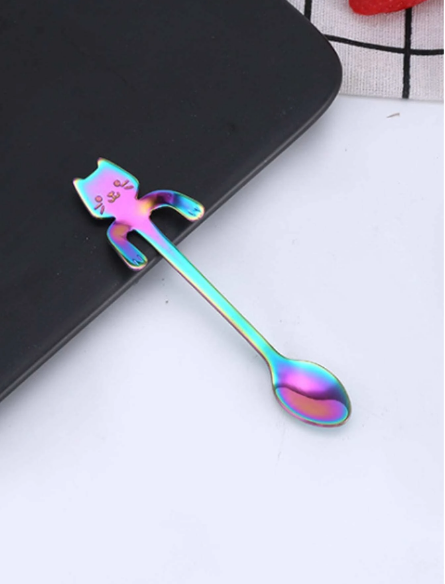 Чайная ложка с держателем на чашку в виде кота Разноцветный (13949100) - фото 7 Чайная ложка с держателем на чашку в виде кота Разноцветный (13949100) - фото 7
