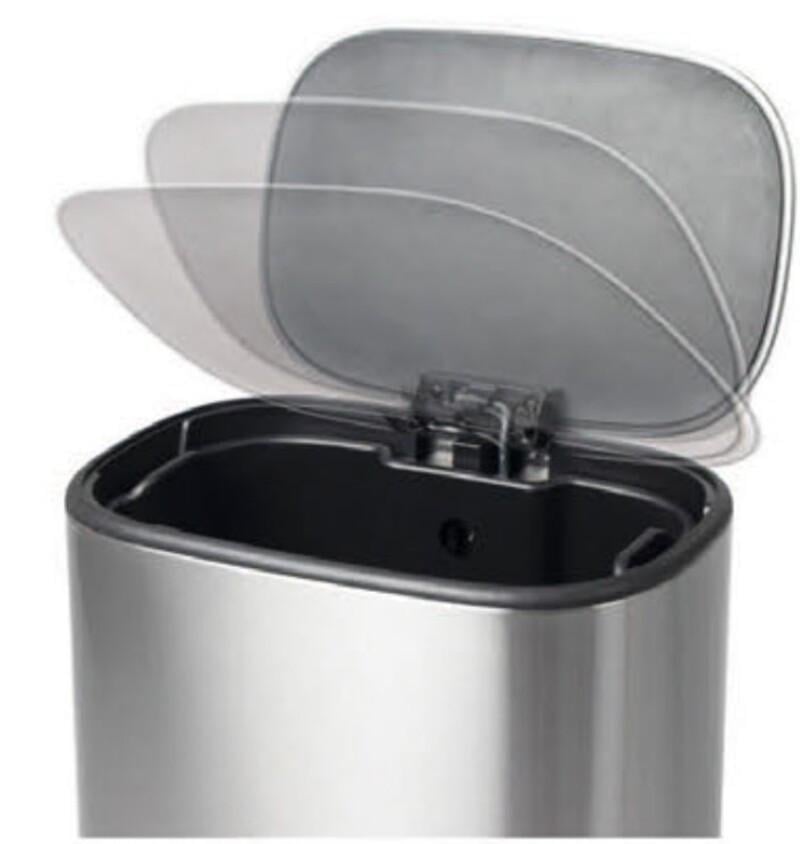 Мусорное ведро овальное MIXXUS Premium Diverse-TC0112 SS Color с плавным закрыванием 12 л Нержавеющая сталь - фото 6 Мусорное ведро овальное MIXXUS Premium Diverse-TC0112 SS Color с плавным закрыванием 12 л Нержавеющая сталь - фото 6