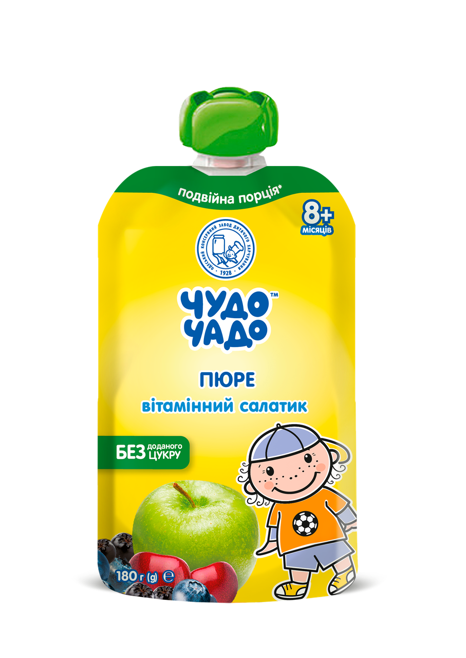 Дитяче пюре Чудо-Чадо Вітамінний салатик без цукру 180 г DP (2325113881)