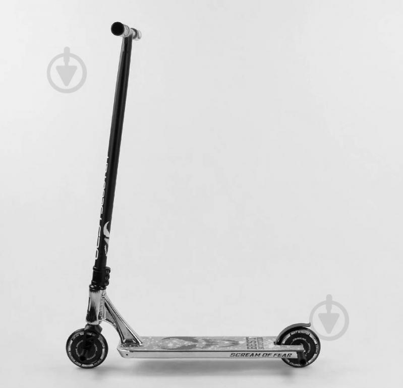 Самокат трюковый Best Scooter "SIMBIOTE" HIC-система, ПЕГИ, алюминиевый диск и дека Black/Grey (102308) - фото 7