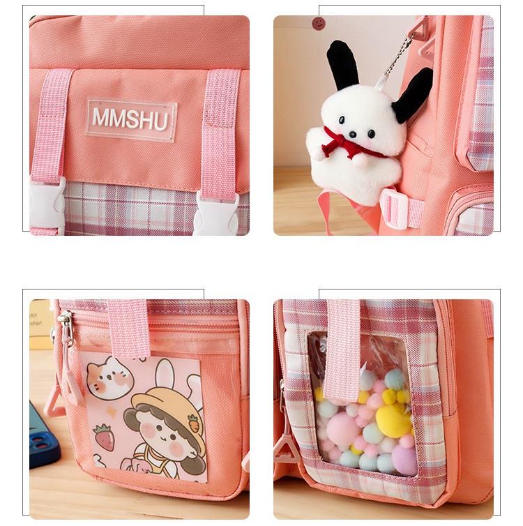 Набор школьный рюкзак/шопер/пенал/сумочка/мешочек для девочки MMSHU 5в1 5-11 класс Розовый (1137992570) - фото 7 Набор школьный рюкзак/шопер/пенал/сумочка/мешочек для девочки MMSHU 5в1 5-11 класс Розовый (1137992570) - фото 7