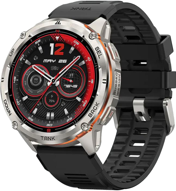 Смарт-годинник Kospet Tank T3 Ultra 2 модуль GPS Special Edition два ремінці Silver (18652) - фото 2