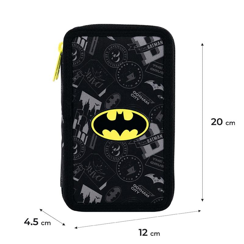 Набір шкільний рюкзак з пеналом та сумкою для взуття KITE SET_DC25-555S Batman (000995177) - фото 7 Набір шкільний рюкзак з пеналом та сумкою для взуття KITE SET_DC25-555S Batman (000995177) - фото 7