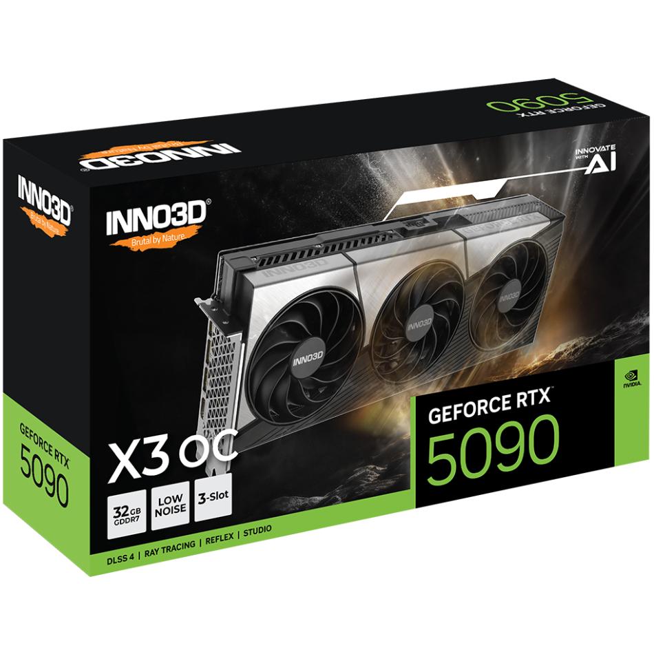 Видеокарта Inno3D X3 OC GeForce RTX5090 32 GB GDDR7 512bit PCI Express 5.0 (N50903-32D7X-17593928) - фото 8