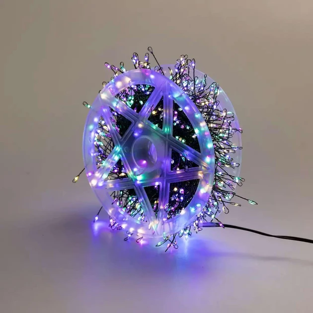 Гирлянда-нить Роса мишура на зеленом проводе USB с пультом на катушке 10 м 300LED Разноцветный (1000-RV332M) - фото 1 Гирлянда-нить Роса мишура на зеленом проводе USB с пультом на катушке 10 м 300LED Разноцветный (1000-RV332M) - фото 1
